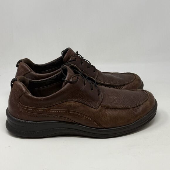 SAS Move On Shoes Mens 13 M Brown Leather Lace Up Comfort Walking Casual Office - Picture 1 of 16